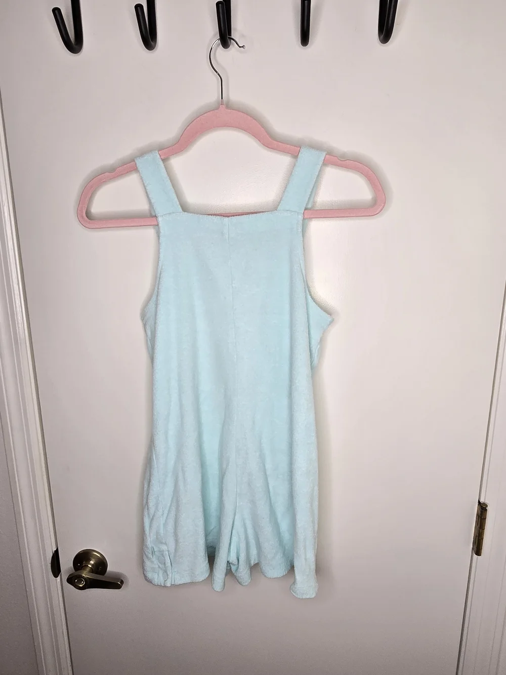 Athleta Girl Jump In Soft Mint Terrycloth Tank Romper